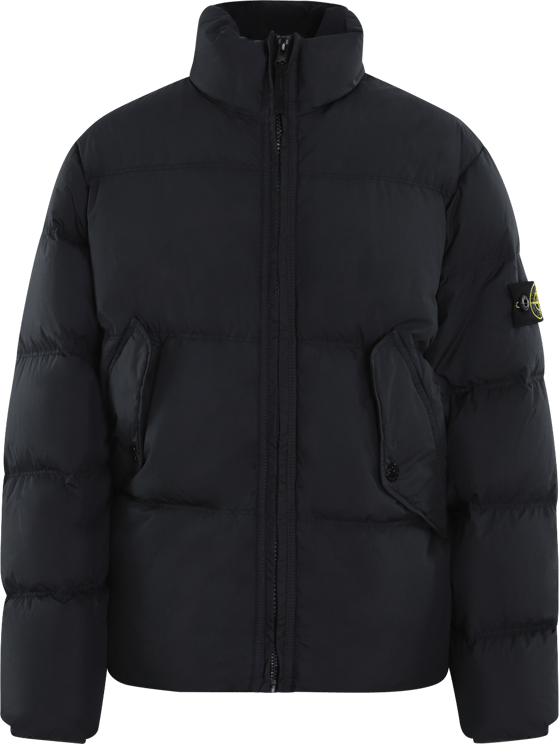 Stone Island Junior Kids Logopatch Jacket Blauw