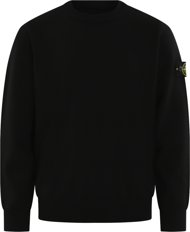 Stone Island Junior Kids Logopatch Sweater Zwart