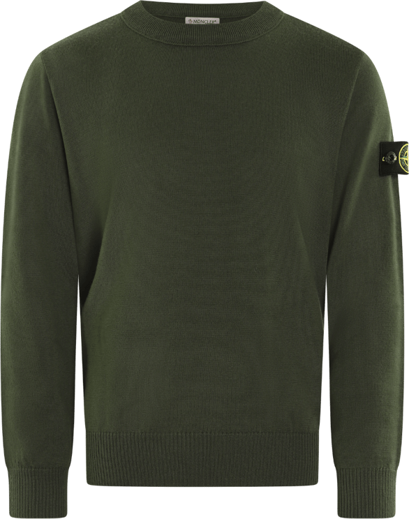 Stone Island Junior Kids Logopatch Sweater Groen
