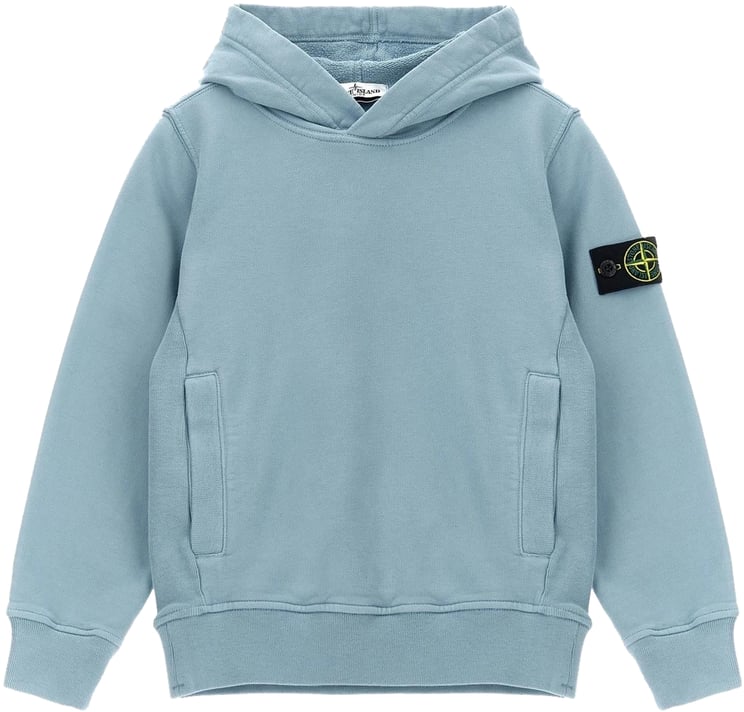 Stone Island Junior Kids Hoodie Sweater Blauw