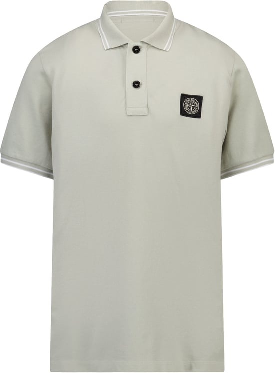 Stone Island Junior Stone Island Kinder Jongens Polo In Licht Grijs