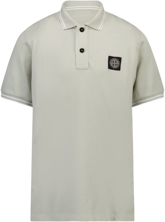 Stone Island Junior Stone Island Kinder Jongens Polo In Licht Grijs