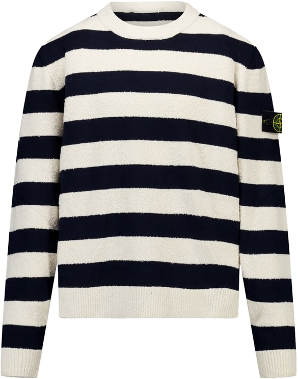 Stone Island Junior Stone Island Kinder Jongens Trui In Navy
