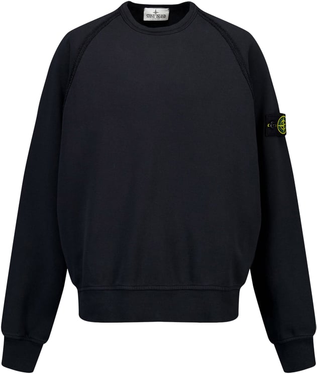 Stone Island Junior Stone Island Kinder Jongens Trui In Zwart