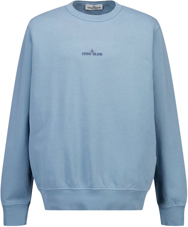 Stone Island Junior Stone Island Kinder Jongens Trui In Licht Blauw