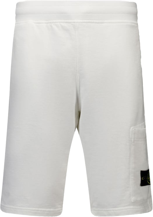Stone Island Junior Stone Island Kinder Jongens Shorts In Wit