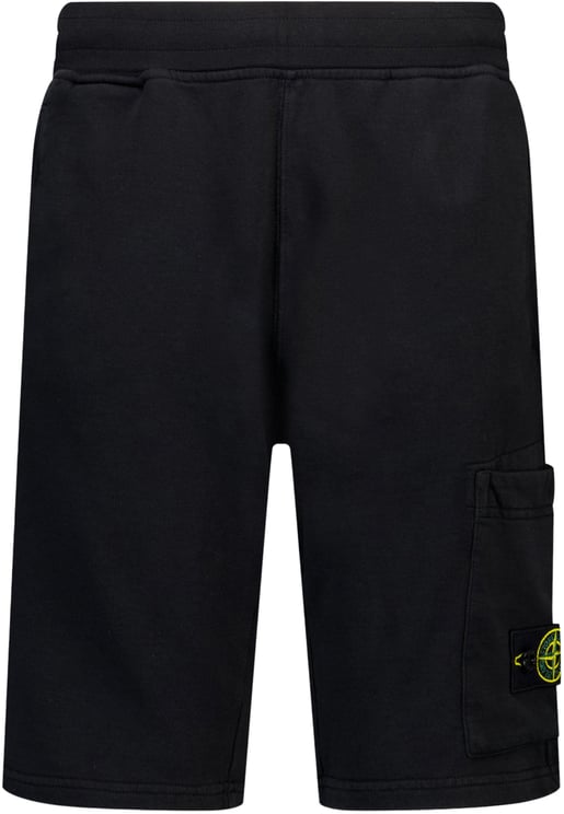 Stone Island Junior Stone Island Kinder Jongens Shorts In Zwart