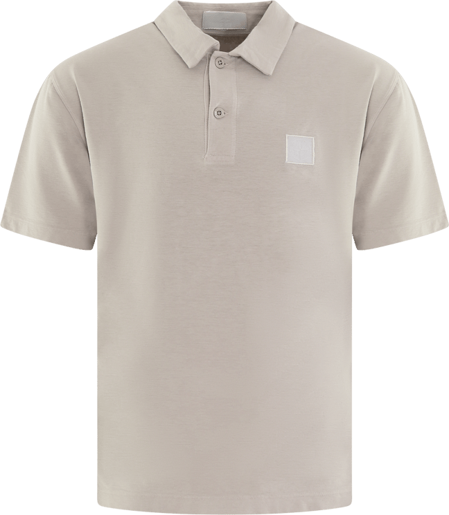 Stone Island Heren Compass Logo Patch Polo Grijs