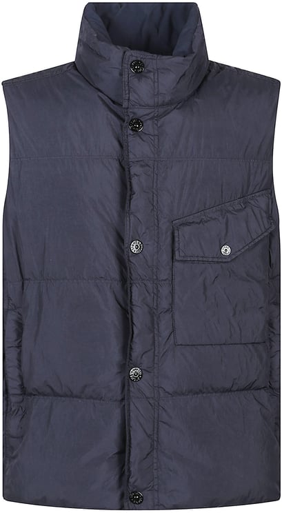 Stone Island Rds Down Vest Blue