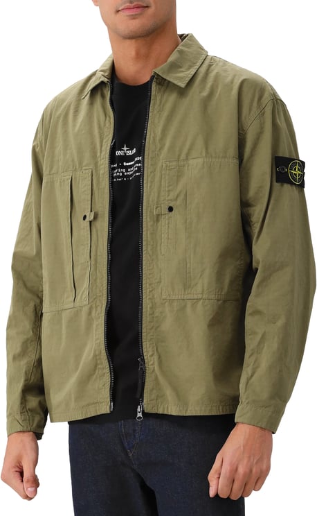 Stone Island Stone Island Overshirt Groen