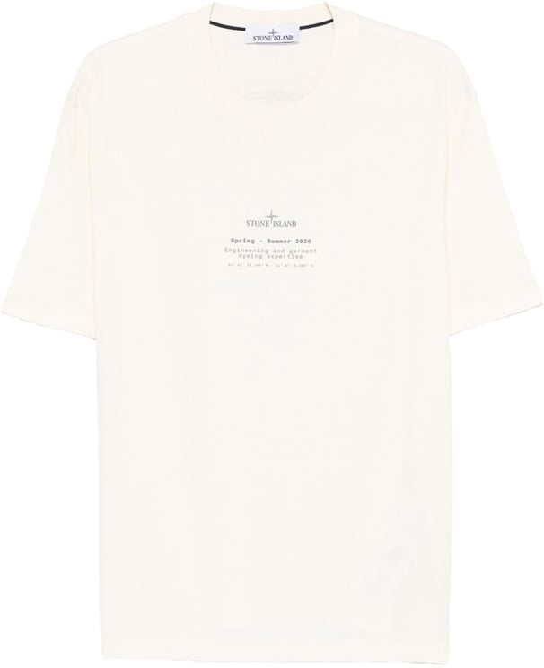 Stone Island T-Shirts And Polos White