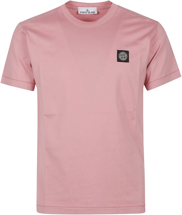 Stone Island Logo T-shirt Pink