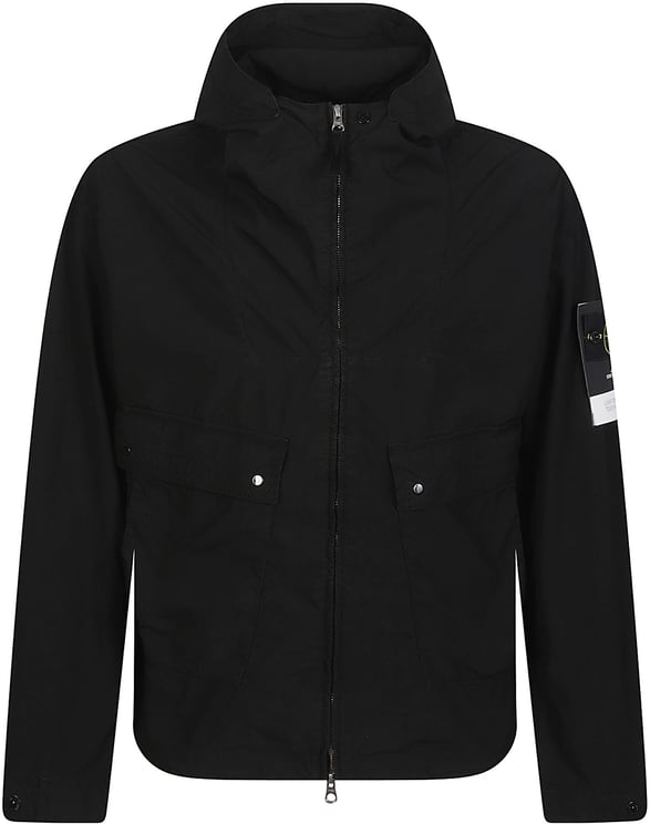 Stone Island Short Parka Black