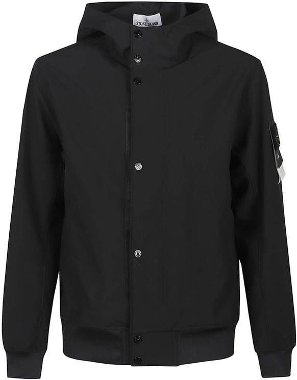 Stone Island Short Parka Black