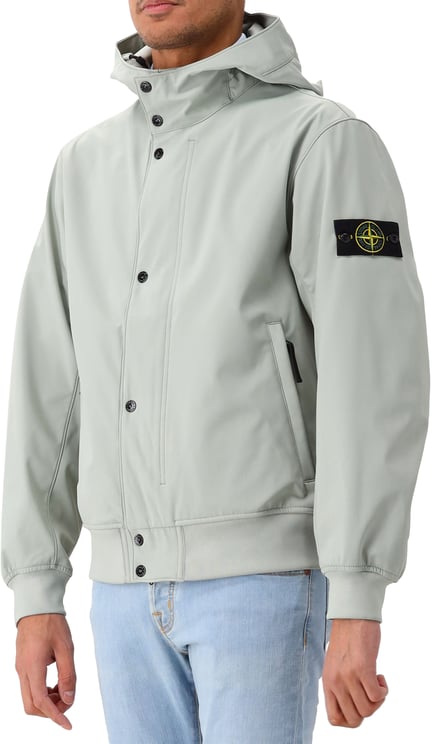 Stone Island Stone Island Softshell Jas Groen