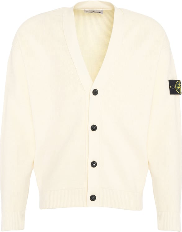 Stone Island Cardigan with logo label