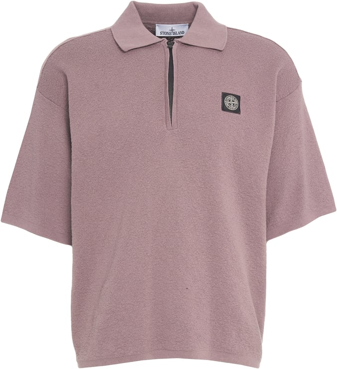 Stone Island Knit polo with logo