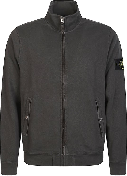Stone Island Full Zip Up Sweatshirt Grey