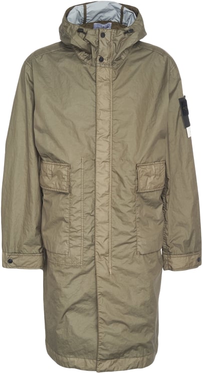 Stone Island Parka with logo label