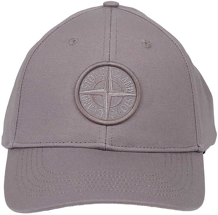 Stone Island Logo Baseball Cap Grey