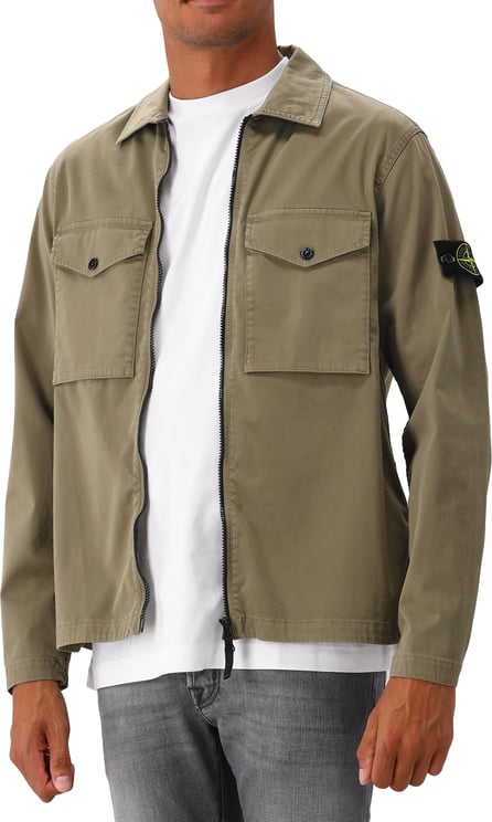 Stone Island Stone Island Overshirt Groen