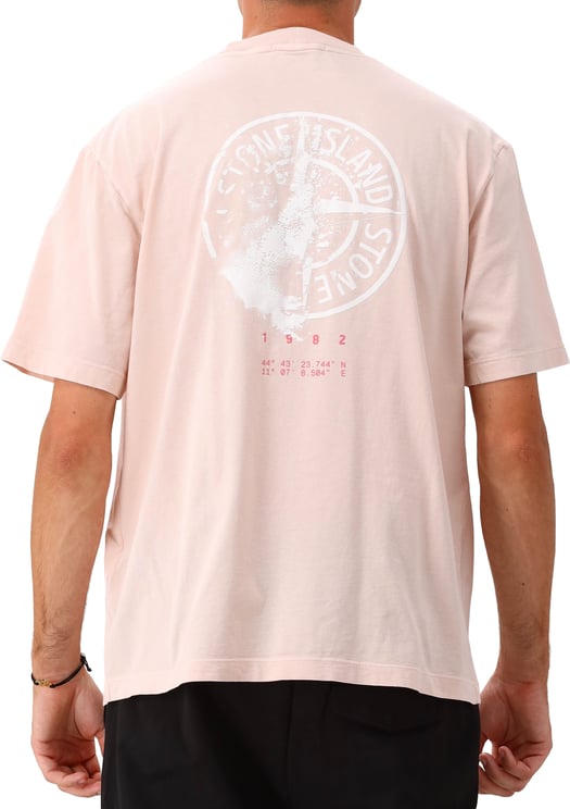 Stone Island Stone Island T-shirt Roze SS