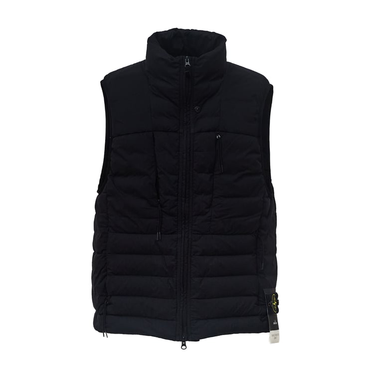Stone Island Seamless Tunnel Nylon Down Gilet with High Collar