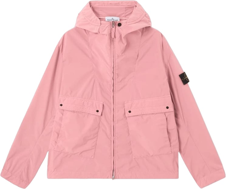 Stone Island LIGHT COMPACT TOUCH POLY-TC SHORT PARKA OLEANDER