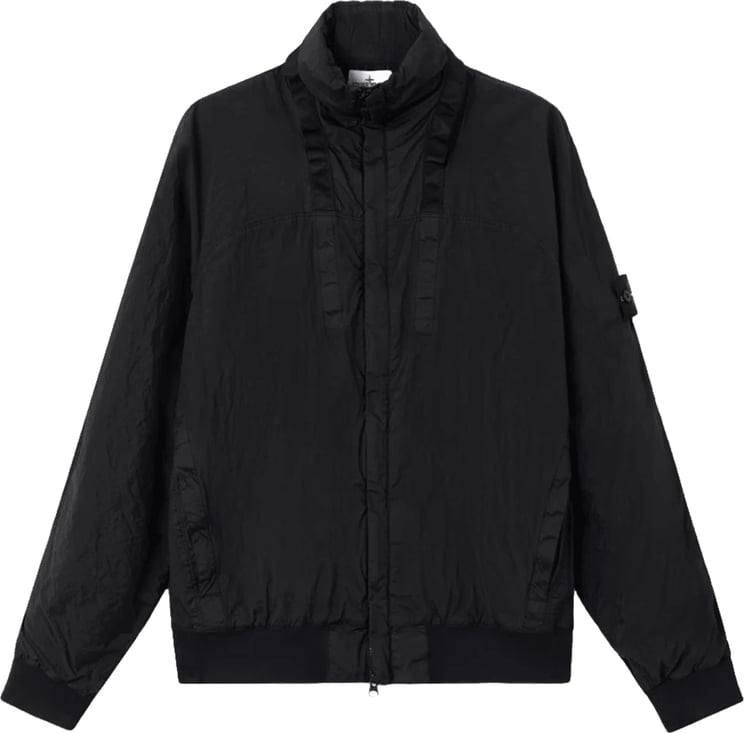 Stone Island NYLON METAL WATRO-TC IN ECONYL GEREGENEREERD NYLON BOMBER ZWART