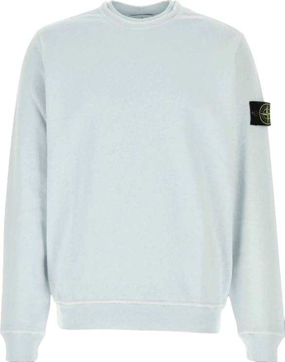 Stone Island OLD' EFFECT MALFILÉ FLEECE SWEATSHIRT HEMELSBLAUW