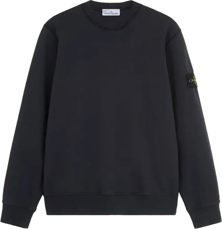 Stone Island Sweatshirt van biologisch katoen fleece, marineblauw.
