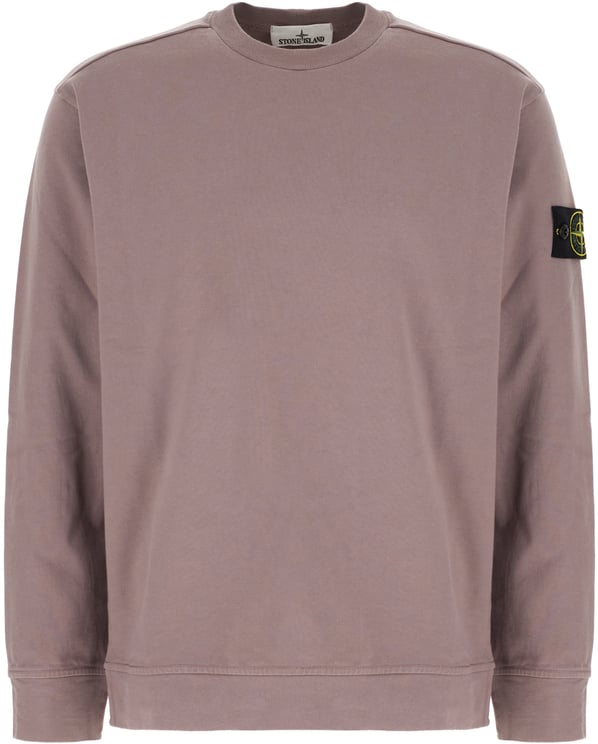 Stone Island Stone Island Mauve cotton sweatshirt