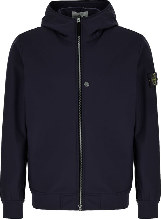 Stone Island Stone Island Navy blue stretch polyester jacket