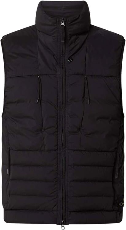 Stone Island NAADLOOS TUNNEL NYLON DONSVEST ZWART
