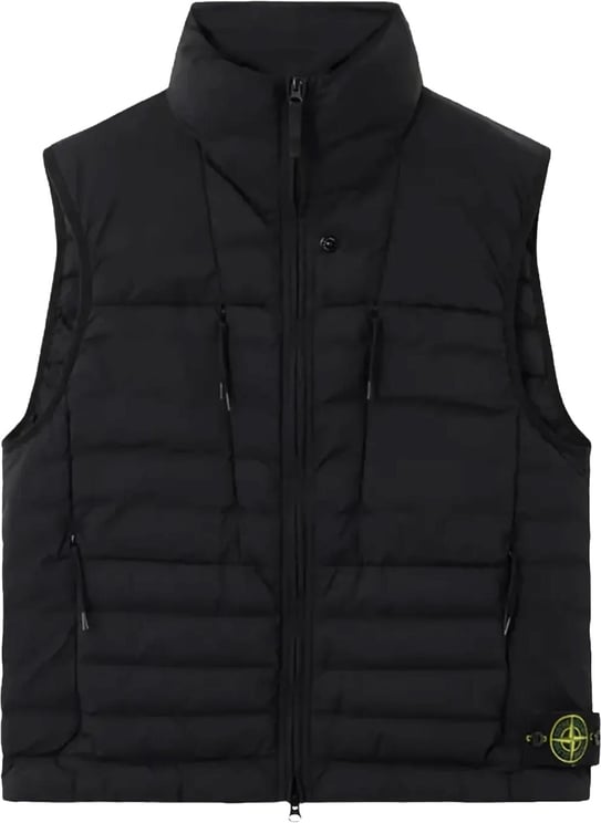 Stone Island NAADLOOS TUNNEL NYLON DONSVEST ZWART