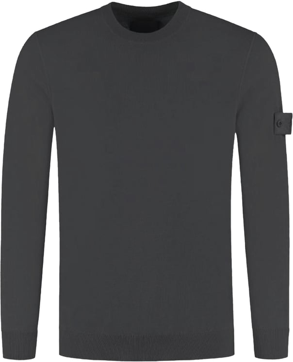 Stone Island S.I. GHOST LIGHT PURE RWS WOOL CREW NECK SLATE BLU