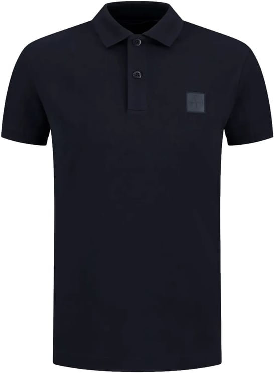 Stone Island SI GHOST BIOLOGISCH KATOEN PIQUÉ POLO SHIRT MARINEBLAUW