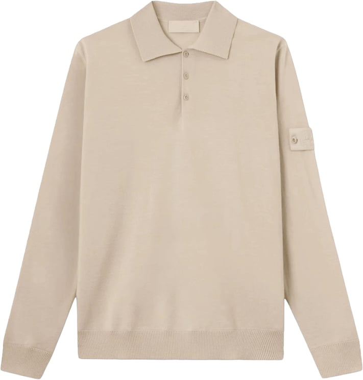 Stone Island LIGHT PURE RWS WOOL GHOST POLO SHIRT