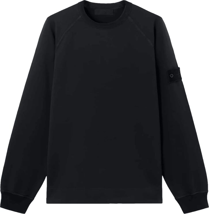 Stone Island Stretch katoenen fleece sweater marineblauw