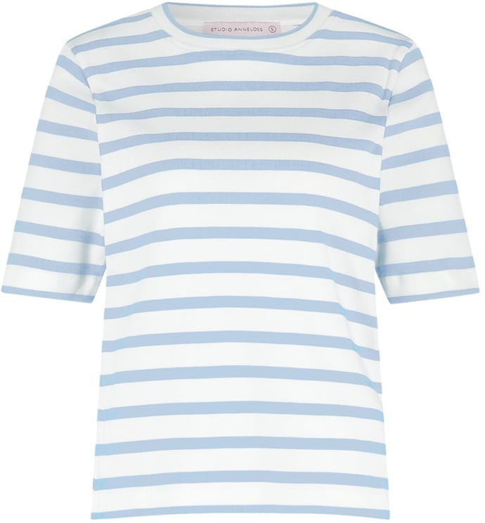Studio Anneloes STUDIO ANNELOES - Annika stripe t-shirt - 13598 - 1170 Off white pastel blue
