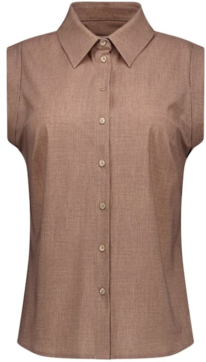 Studio Anneloes STUDIO ANNELOES - Georgie linnen look blouse - 13857 - 2200 Latte