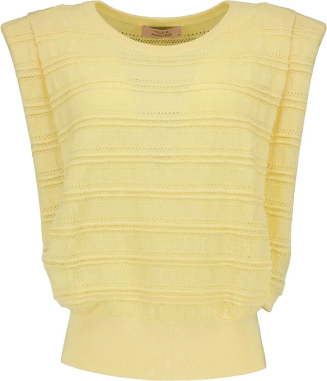 Studio Anneloes STUDIO ANNELOES - Leona knitted top - 13921 - 2100 Butter yellow