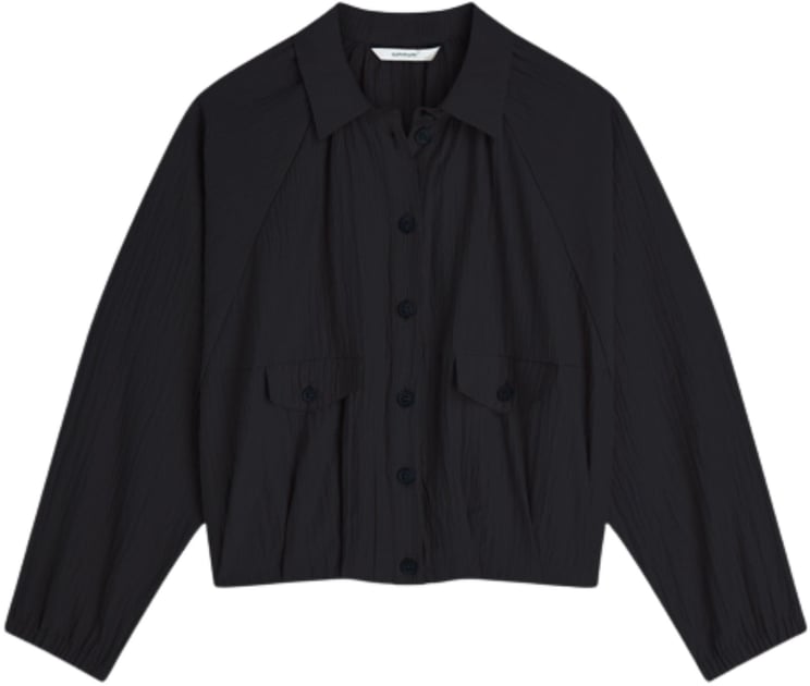 Summum Summum Blouse Jacket Lyocell Blend  Zwart 2s3454-12373