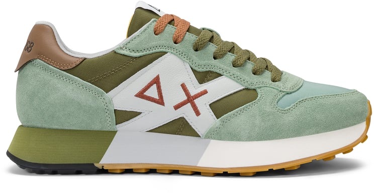 SUN68 Sneakers Verde Salviamilitare