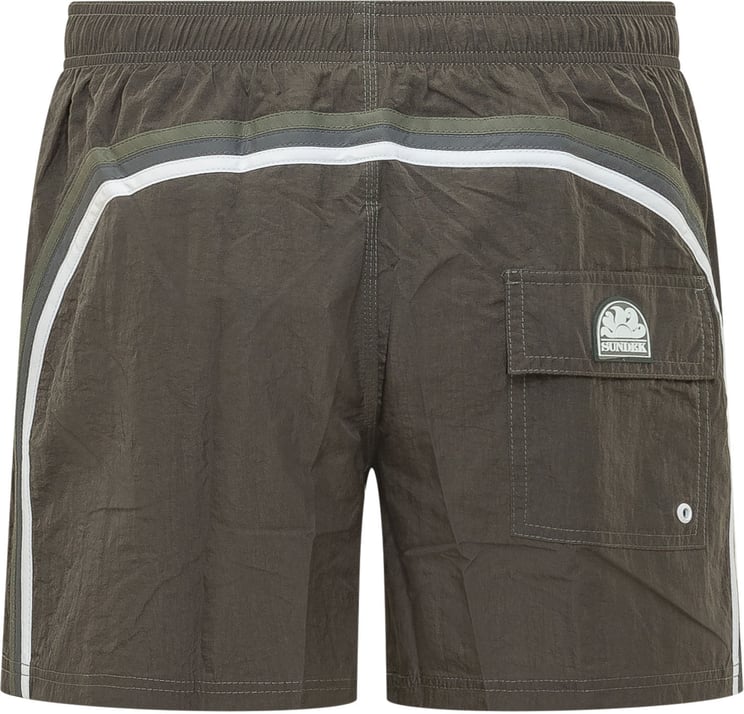Sundek Costume da Bagno con Vita Elasticizzata