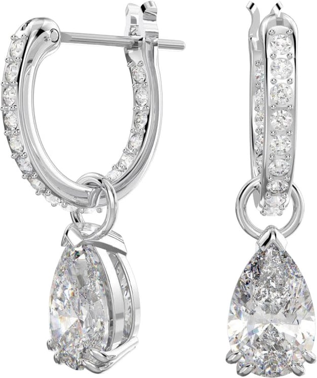 Swarovski Swarovski Oorbellen 5636716 Stilla Pear Zilverkleurig