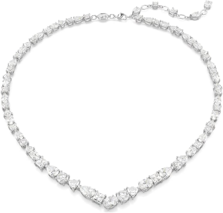 Swarovski Swarovski Collier 5674306 Mesmera Zilverkleurig V vorm met Swarovski Stenen