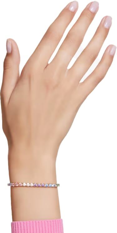 Swarovski Swarovski Armband 5685691 Matrix met Geelgouden Plating en Regenboog Swarovski Stenen 16.5 - 20.5cm