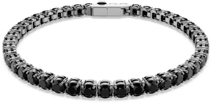 Swarovski Swarovski Armband 5696030 Tennis met Zwarte Coating en Zwart Swarovski Kristallen 17.5cm