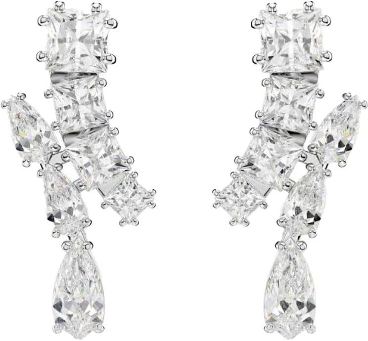 Swarovski Swarovski Oorstekers 5700418 Matrix Zilverkleurige Oorknoppen